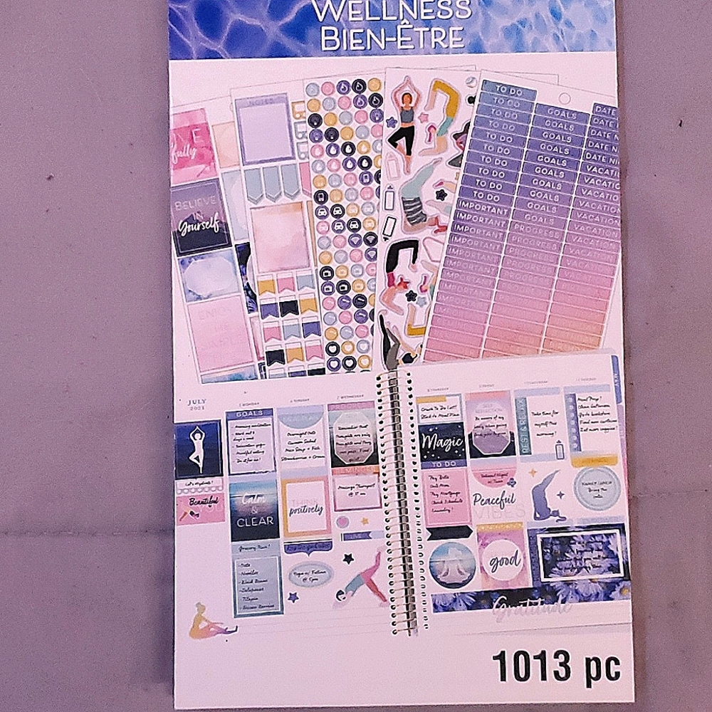 Recollections wellness sticker book BRAND NEW